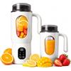 MeYuxg Frullatore portatile da 550 ml, piccolo frullatore con manico, per frullati, ricaricabile tramite USB, per ufficio, campeggio, palestra e viaggi, bianco