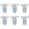 DiCUNO Lampadine LED GU10 5W, Equiv. 50W, 2700K, 600lm, 6 Pezzi | Bianco caldo, GU10 LED 230V, Non dimmerabile, Vetro, faretto MR16 senza sfarfallio, Fascio 40°, Lampada riflettore