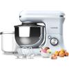 Cecotec Frullatore Impastatore Cecomixer Merengue 5L 1200 Ice-Cream Blu. 1200 W, 5 Funzioni, Ciotola in Acciaio da 5 L e Accessori per Sbattere e Impastare, Include Funzione per Fare il Gelato