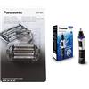Panasonic WES9032Y1361, Testina di Ricambio per Rasoi Elettrici Uomo ESLV65/ESLV95/ESLV81/ESLV61 & ER-GN30-K503 Rifinitore di Precisione per Naso, Orecchie e Sopracciglia