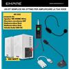EMPIRE KIT CASSE 100W 2 RADIOMICROFONI + SCHEDA AUDIO USB