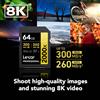 Lexar 64GB 2000X SDXC CARD UHS-II Gold Series V90