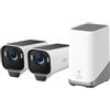 eufy Security eufy by Anker S3 Pro 2+1 Kit Telecamera Wi Fi Esterno Senza Fili 4K Pannello