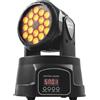 Proiettore Testa Mobile Rotante DMX 512 RGB 18 LED 52W Effetti Luce Discoteca