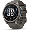 Garmin Fenix 9 - 47 mm, AMOLED Pebble Gray QuickFitÂ®-Silikon-Armband