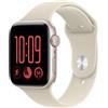 Apple Watch SE 3 GPS 44mm Starlight Aluminium Case with Sand Sport Band - M/L