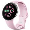 GOOGLE PIXEL WATCH 3 41MM AMOLED CASSA ARGENTO LUCIDO CINTURINO ROSA QUARZO WI-F