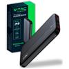 V-TAC Power Bank 10000mAh 22.5W Ricarica Rapida Nero V-TAC VT-10000-B
