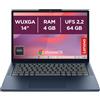 Chromebook 14 Notebook IPS WUXGA (1920x1200) 64GB SSD 4GB RAM Wi Fi6E ChromeOS