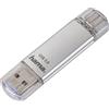 Hama FlashPen C-Laeta USB Stick 8,5 mm Argento Metallo 18 x 70 mm 00124163