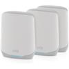 NETGEAR Orbi RBK763S Banda tripla (2.4 GHz/5 GHz/5 GHz) Wi-Fi 6 (802.11ax) Bianc