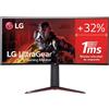 LG Electronics 86,72Cm/34" (3440X1440) 34GN850P-B UWQHD Gaming Curvo 144 Hz Nano IPS Hub USB