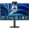 PHILIPS MONITOR 27 LED IPS QHD 16:9 4MS 350 CDM, PIVOT, USB-C HUB, WEBCAM, DP/HD
