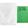 Goktvai 3D Cartella Goffratura Natale, 16x11,5cm Plastica Foresta Invernale Paese Meraviglie Nevicata Albero Modello Testurizzato Creazione Carte Stencil Goffrato DIY Scrapbook Decorazione (Stile 1)