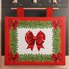 PETTI Artigiani Italiani - Copriforno Natalizio, Copriforno Cucina Natalizio, Copri Forno 40x50 cm, Copriforno Fiocco Rosso, 100% Made in Italy