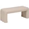 ATMOSPHERA CREATEUR D'INTERIEUR Atmosphera - Panca Sisco - Panca da letto dal design moderno in tessuto color argilla - Seduta imbottita confortevole - Robusta struttura in legno - 102x42 cm, 2 posti