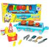 SpongeBob SquarePants Krusty Krab, griglia giocattolo per bambini, luci e suoni, hamburger Krabby Patty, patatine fritte, finta di plastica per barbecue da cucina per bambini