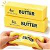 yzcomlif Squishy 2 Pezzi, Butter Squishy Antistress Slow Rising in PU, Gialli | 2 squishy gialli identici a forma di burro, circa 14 x 4 x 4 cm ciascuno, in morbido PU a lento ritorno, per casa e ufficio