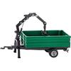 siku 2896, Rimorchio combinato Oehler, 1:32, Metallo e Plastica, Verde, Con gru e 3 montanti inclusi