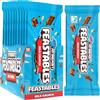 Feastables Mr Beast Milk Crunch con barrette di cioccolato e riso soffiato (10 x 60 g) - Il regalo di cioccolato per la vera bestia (confezione da 10, Milk Crunch)