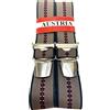 EDERER Generisch Parant: bretelle eleganti - Austria - Vienna - 35 mm di larghezza a forma di H con 4 clip extra forti