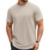 COOFANDY Maglietta Uomo 100% Cotone Girocollo T-Shirt Basic Estiva Tinta Unita vestibilità Regular