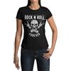 knut Fashion & Streetwear Abbigliamento moderno e alla moda, maglietta da donna con motivo rock n roll t-shirt da donna con teschio pesante in metallo, a maniche corte corno grunge Clothes vintage punk nero bianco rosa grigio