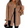 YGERGWE Giacche di jeans da donna, oversize, leggera, casual, con bottoni, camicia in jeans a maniche lunghe, per primavera e autunno