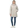 Save The Duck Giubbotto Donna Lungo con Pettorina in Ecopelliccia Matilda D40280W-JADE21 8055407453432 - S S Beige