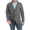 DONGPAO Cardigan da Uomo Maglione Collo Sciallato Giacca Blazer in Maglia Cappotto Sportivo Slim Fit Blazer Vintage Elegante da Lavoro Casual Maglione Lavorato A Maglia Bottoni Giacche con Tasche M