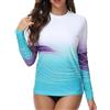 VAYAGER Rash Guard Maglia da Nuoto da Donna con Protezione UV, a Maniche Lunghe, ad Asciugatura Rapida, UPF 50+, per Acqua, Spiaggia, Surf, Nuoto