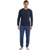 de fonseca Pigiama Uomo Lungo Invernale 100% Cotone Interlock | Morbido e Avvolgente con Polsini ed Elastico in Vita| Taglie M-XXL | Limited Edition