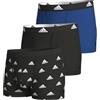 Adidas Trunk da Uomo (Confezione da 3) - Active Flex Cotton - Boxer | Taglie: S - 3XL, biancheria intima comoda
