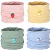 Fadcaer 4 Pezzi Scaldacollo Bambino Invernale Scaldacollo Bambini Bambina Cotone Cute Inverno Caldo Cotone Sciarpa O-Scaldacollo Loop Fazzoletto da Collo per Ragazze dei Ragazzi