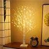 23GUANYI Albero di Betulla con Luci, Albero di Pasqua Operata a Batteria e USB Alimentatore Plug-in Luce Alberi Rame Decorativo Regolabile Rami Luci Lampada da Scrivania Luce Notturna 144 LUCI