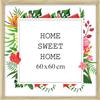 MG Design Cornice 60 x 60 cm - colore Naturale, in legno, con vetro acrilico - da appendere in verticale o in orizzontale, senza sfondo, per foto, poster, puzzle