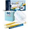 FixedNow 60 Panni Catturapolvere XXXL compatibili con Swiffer Duster | Kit Starter Piumini con Asta Telescopica 97cm - Ricariche, Panni di Ricambio Cattura Polvere per Casa & Auto