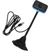 POPETPOP Webcam Flessibile USB 2.0 0,3 Megapixel per Computer con Microfono | Plug And Play, Tubo Flessibile, Posizionamento su Monitor o Laptop, Video Riunioni e Streaming