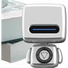 Generico Robot Blue Tooth Speaker - Mini Portable Wireless, Cute Tech Gadget Gift | 7.4x5.1x5 cm | Portable Wireless Speaker | Waterproof ABS, Cute Robot Shape, Stereo Sound for Travel, Shower, Pool, Party