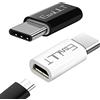 EasyULT Adattatore USB C [2 pezzi], adattatore USB tipo C a connettore micro USB, per New i/Pad, Samsung Galaxy S9/S8/Note 9/8, Huawei P40/Mate 20/10, Sony Xperia, LG etc(bianco nero)