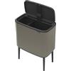 Brabantia BO TOUCH BIN Pattumiera 11 + 23 litri - Platinum