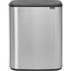 Brabantia BO TOUCH BIN pattumiera 2 x 30 litri - Matt Steel Anti-ditate