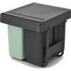 Brabantia Sort&go, pattumiera ad incasso, 10+10+20 Lt, dark grey