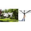 Brabantia STENDIOMBRELLO LIFT-O-MATIC METALLIC GREY CON PICCHETTO ZINCATO