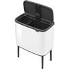 Brabantia BO TOUCH BIN Pattumiera 11 + 23 litri - White