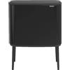 Brabantia BO TOUCH BIN Pattumiera 11 + 23 litri - Matt Black