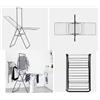 Brabantia Stendibiancheria HangOn nero opaco, con barra verticale, 25 m
