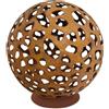 Le Coq Sfera decorativa ATLANTIS in acciaio Corten con motivo luna arrugginita Ø cm 60