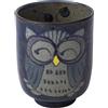Saikai Toki Tazza da tè grande Hasami Ware 11 once (325 ml) dipinta a mano blu gufo...