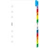 Filofax B131608, Divisori Per Agenda, Formato Personal, Fogli Perforati, A-Z, Multicolore